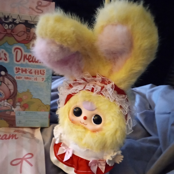 LOLITA'S DREAM BABY 3 BUNNY YELLOW RED DRESS / RED SHOES OFFERS WELCOME - Picture 3 of 6